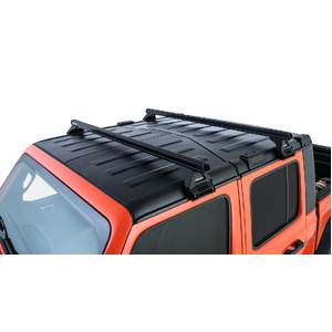Rhino-Rack JB0101 Heavy Duty RL110 Black 2 Bar Roof Rack for JEEP Wrangler JL Hard Top 4DR 4WD (04/2019-Current)
