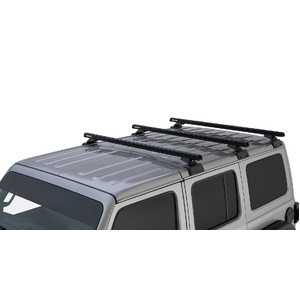 Rhino-Rack JB0882 Heavy Duty RCL Black 3 Bar Rhino-Rack Backbone Roof Rack for JEEP Wrangler JL Hard Top 4DR 4WD (04/2019-Current)