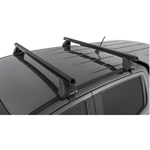 Rhino-Rack JB0963 Heavy Duty 2500 Black 2 Bar Roof Rack for MAZDA BT50 Gen2 Dual Cab 4DR Ute (01/2011-12/2020)