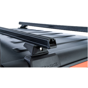 Rhino-Rack JC-00297 Heavy Duty Black 2 Bar Rhino-Rack Backbone Roof Rack &amp; RCL Legs for JEEP Gladiator JT 4DR Ute (06/2020-Current)