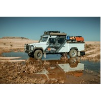 Land Rover Defender 110/130 (1983-2016) Slimline II 1/2 Roof Rack Kit by Front Runner - KRLD005L