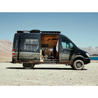 Mercedes-Benz Sprinter 144in/170in / L2/L3 / MWB/LWB Wheelbase w/o OEM Tracks (2006-Current) Slimline II Roof Rack Kit by Front Runner - KRMS008T