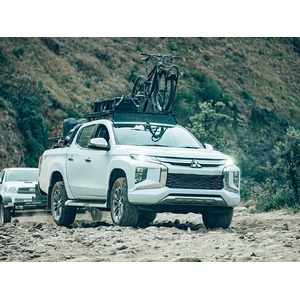 Mitsubishi Triton/L200 / 5th Gen (2015-2023) Slimline II Roof Rack Kit by Front Runner - KRMT002T