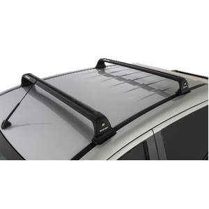 Rhino-Rack RVP50 Vortex RVP Black 2 Bar Roof Rack for MITSUBISHI Triton Gen5 MQ/MR Double Cab 4DR Ute (01/2015-12/2024)