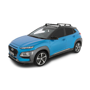 Rhino-Rack RVP69 Vortex RVP Black 2 Bar Roof Rack for HYUNDAI Kona Gen1 With Flush Rails 5DR SUV (01/2018-12/2023)