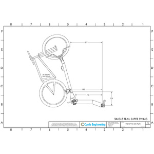 Single Trail Super-EFS Vertical Swing-Away 5 Bike Carrier - Driver Side (Powercoated Finish)