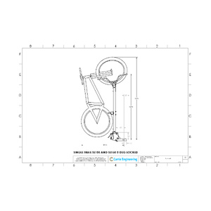 Single Trail SL100 Vertical 2 Bike Carrier (Powercoated Finish)
