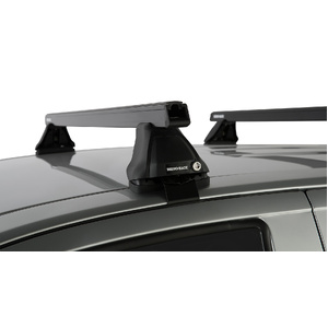 Rhino-Rack JA0199 Heavy Duty 2500 Black 2 Bar Roof Rack for ISUZU D-Max Gen2 TF Space Cab 2DR Ute (01/2012-12/2020)