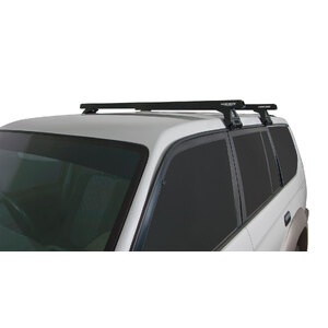 Rhino-Rack JA0631 Heavy Duty RL110 Black 2 Bar Roof Rack for TOYOTA Land Cruiser 80 Series 4DR 4WD (05/1990-03/1998)