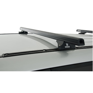 Rhino-Rack JA0659 Heavy Duty RLTP Trackmount Black 2 Bar Roof Rack for MITSUBISHI Pajero NS-NX LWB 4DR 4WD (11/2006-Current)