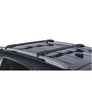 Rhino-Rack JA7970 Vortex StealthBar Black 2 Bar Roof Rack for MG ZS Gen1 With Raised Rail 5DR SUV (01/2017-12/2023)