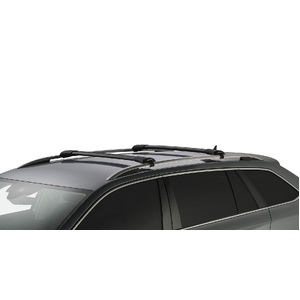 Rhino-Rack JA7973 Vortex StealthBar Black 2 Bar Roof Rack for SKODA Kodiaq With Roof Rails 4DR SUV (05/2017-12/2023)