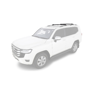 Rhino-Rack JA8344 Vortex StealthBar Black 2 Bar Roof Rack for GWM Cannon Alpha Gen 1 Double Cab Raised Rails 4DR Ute (01/2024-Current)