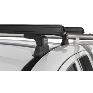 Rhino-Rack JA8630 Heavy Duty RLT600 Ditch Mount Black 2 Bar Roof Rack for MITSUBISHI Triton Gen5 MQ/MR Extra Cab 2DR Ute (04/2015-Current)