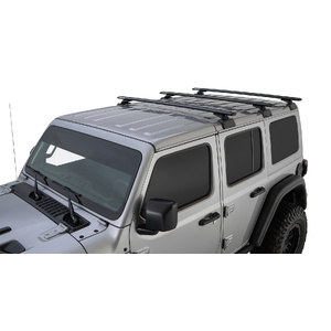 Rhino-Rack JB0896 Vortex RCL Black 3 Bar Rhino-Rack Backbone Roof Rack for JEEP Wrangler JL Hard Top 4DR 4WD (04/2019-Current)