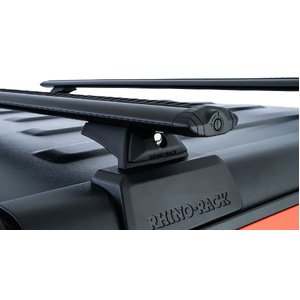 Rhino-Rack JC-00295 Vortex Black 2 Bar Rhino-Rack Backbone Roof Rack &amp; RCL Legs for JEEP Gladiator JT 4DR Ute (06/2020-Current)
