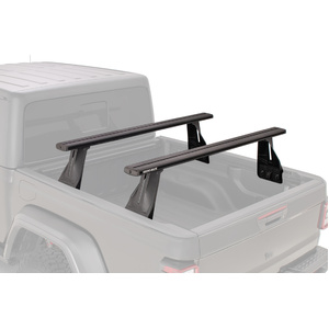 Rhino-Rack JC-01294 Reconn-Deck 2 Bar Ute Tub System for RAM 2500 / 3500 Gen4 (6'4 BED WITH RAMBOX) &amp; Utility Tracks installed Crew Cab 4DR Ute (01/20