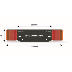 X-Country LED Licence Plate Holder to Suit Rockymounts Backstage