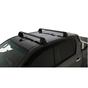 Rhino-Rack RV0657B Vortex ROC25 Flush Black 2 Bar Roof Rack for TOYOTA Hilux Gen 8 Double Cab 4DR Ute (10/2015-12/2025)