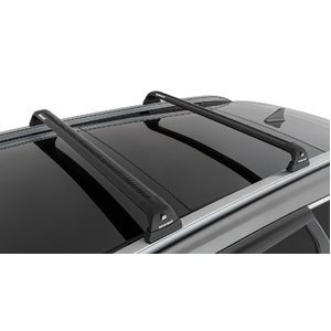 Rhino-Rack RVP85 Vortex RVP Black 2 Bar Roof Rack for HYUNDAI Santa Fe Gen4 TM With Flush Rails 5DR SUV (01/2018-12/2024)