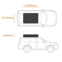 Darche Intrepidor 3 1400 Tourer Roof Top Tent