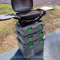 Rhino-Rack T54SBSG - TRED Storage Box 25L- Grey With Green