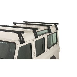 Rhino-Rack JA0850 Heavy Duty RL210 Black 4 Bar Roof Rack for LAND ROVER Defender 110 (incl. Hard Top) 4DR 4WD (03/1993-12/2020)