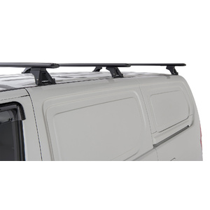 Rhino-Rack JA5753 Vortex RLTF Black 3 Bar Roof Rack for HYUNDAI iLoad 2DR Van (01/2008-12/2021)