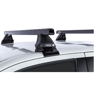 Rhino-Rack JA7999 Heavy Duty 2500 Black 2 Bar Roof Rack for TOYOTA Hilux Gen 8 Double Cab 4DR Ute (10/2015-Current)