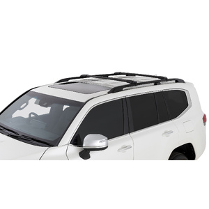 Rhino-Rack JA8344 Vortex StealthBar Black 2 Bar Roof Rack for GWM Cannon Alpha Gen 1 Double Cab Raised Rails 4DR Ute (01/2024-Current)