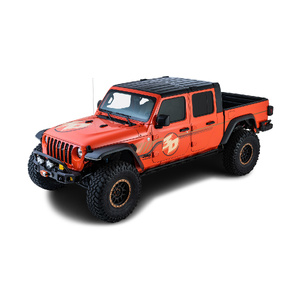 Rhino-Rack JC-00297 Heavy Duty Black 2 Bar Rhino-Rack Backbone Roof Rack &amp; RCL Legs for JEEP Gladiator JT 4DR Ute (06/2020-Current)