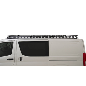 Rhino-Rack JC-01219 Vortex Black 4 Bar System &amp; Rhino-Rack Backbone for TOYOTA Hiace Gen 6 LWB 2DR Van (06/2019-Current)