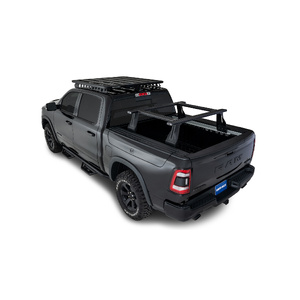 Rhino-Rack JC-01297 Reconn-Deck 2 Bar Ute Tub System &amp; 2 NS Bars for RAM 1500 Gen5 DT (5'7 BED WITH RAMBOX) &amp; Utility Tracks installed Quad Cab 4DR Ut