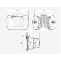 Lightforce ROK LED Flush Mount Utility Light - Flood Beam (40W)