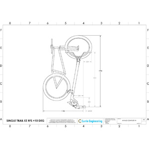 Single Trail EZ-EFS Vertical 2 Bike Carrier (Zinc Finish)