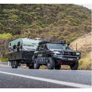 MSA 4x4 Towing Mirrors for Toyota Landcruiser 70 - 79 Series 1984 - 09/2023 (Black, Manual, Big Base)