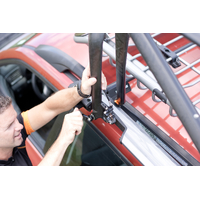 Kuat Trio Single Bike Fork Mounted Carrier (Grey + Orange)