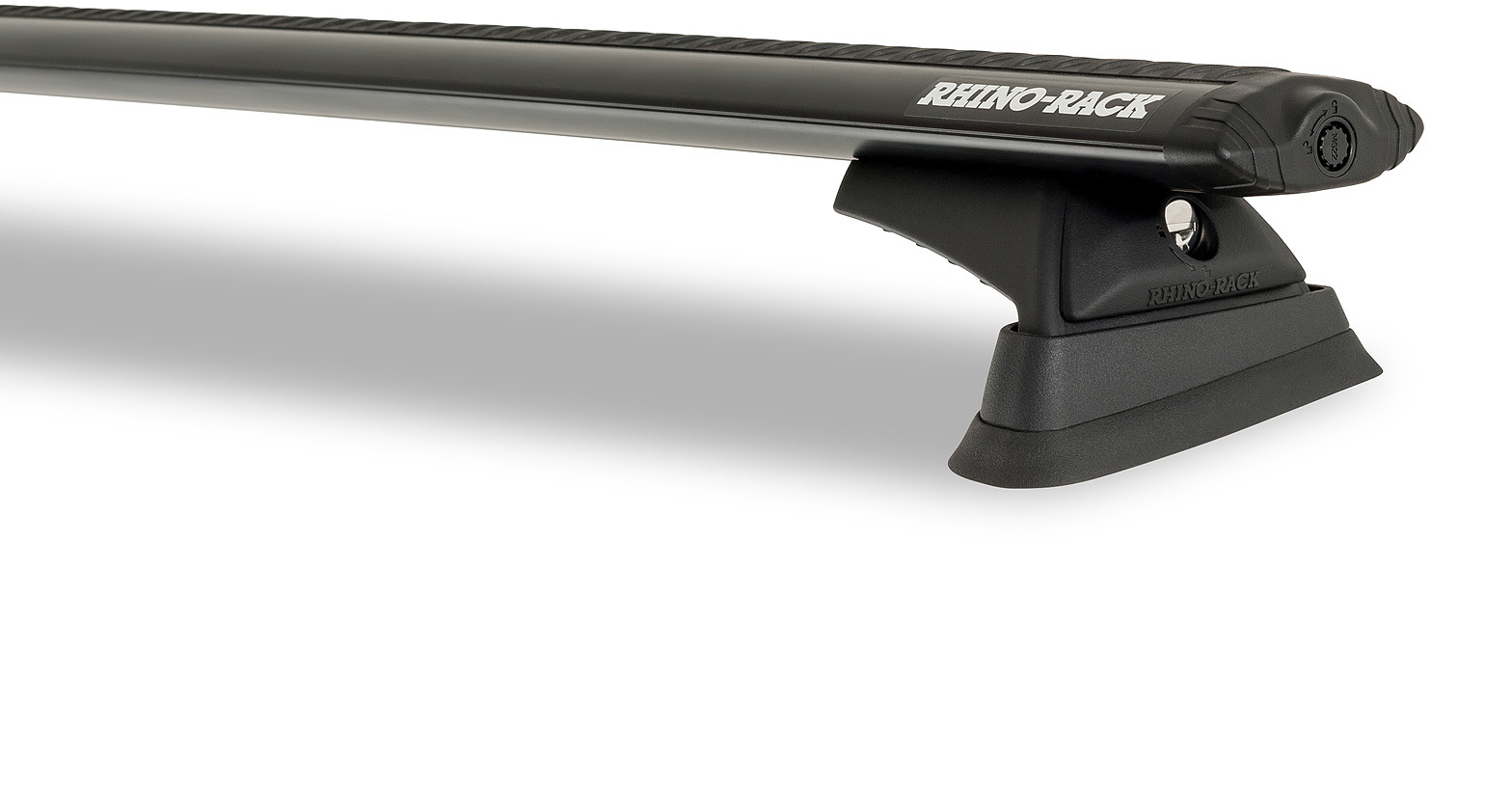 Rhino Vortex RCL Black 2 Bar Roof Rack for LDV D90 5dr SUV (Flush Rails