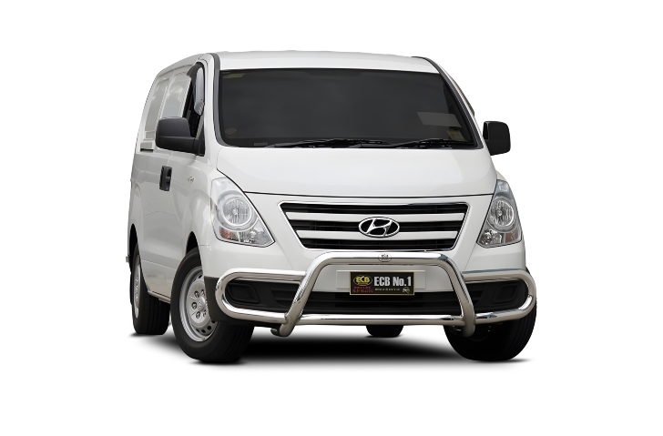 ECB Polished Midi Tube Bullbar for HYUNDAI ILOAD /16 on (MHU71SYP
