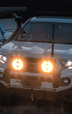 Bushranger Night Hawk 9" Variable Light Intensity LED Driving Light Set image