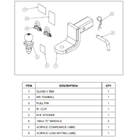Hayman Reese 3500kg Towbar Kit for LAND ROVER Discovery 16-current 5D SUV (03224RKIT)