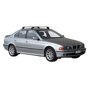 Prorack Silver 2 Bar Aero Flush Bar kit to suit BMW 5 Series E39 4dr Sedan (4/1996 - 9/2003)