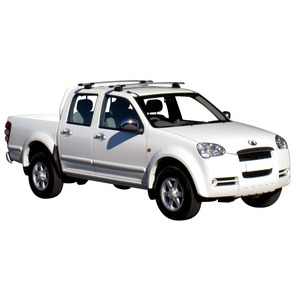 Prorack Black 2 Bar Aero Through Bar kit to suit Great Wall V200 Double Cab 4dr Ute (7/2011 - 2016)