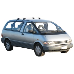 Prorack Silver 2 Bar Aero Flush Bar kit to suit Toyota Estima Wide Body 4dr MPV (1990 - 2000)
