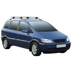 Prorack Black 2 Bar Aero Through Bar kit to suit Subaru Traviq 5dr MPV (2001 - 2004)