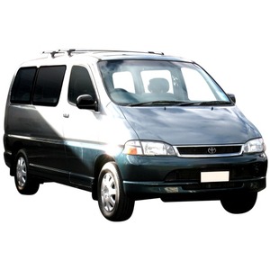 Prorack Silver 2 Bar Aero Through Bar kit to suit Toyota Granvia 4dr MPV (1996 - 2004)