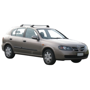 Prorack Silver 2 Bar Aero Flush Bar kit to suit Nissan Pulsar Euro 5dr Hatch (6/2001 - 3/2006)