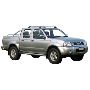 Prorack Silver 2 Bar Aero Flush Bar kit to suit Nissan Navara D22 Double Cab 4dr Ute (2/1997 - 2015)