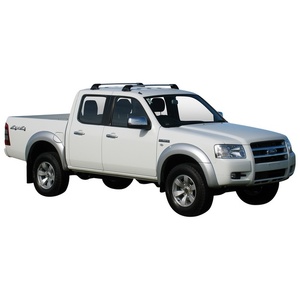 Prorack Silver 2 Bar Aero Flush Bar kit to suit Ford Ranger Crew Cab 4dr Ute (11/2006 - 2011)