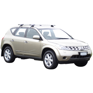 Prorack Silver 2 Bar Aero Through Bar kit to suit Nissan Murano ST 5dr SUV (8/2005 - 2009)